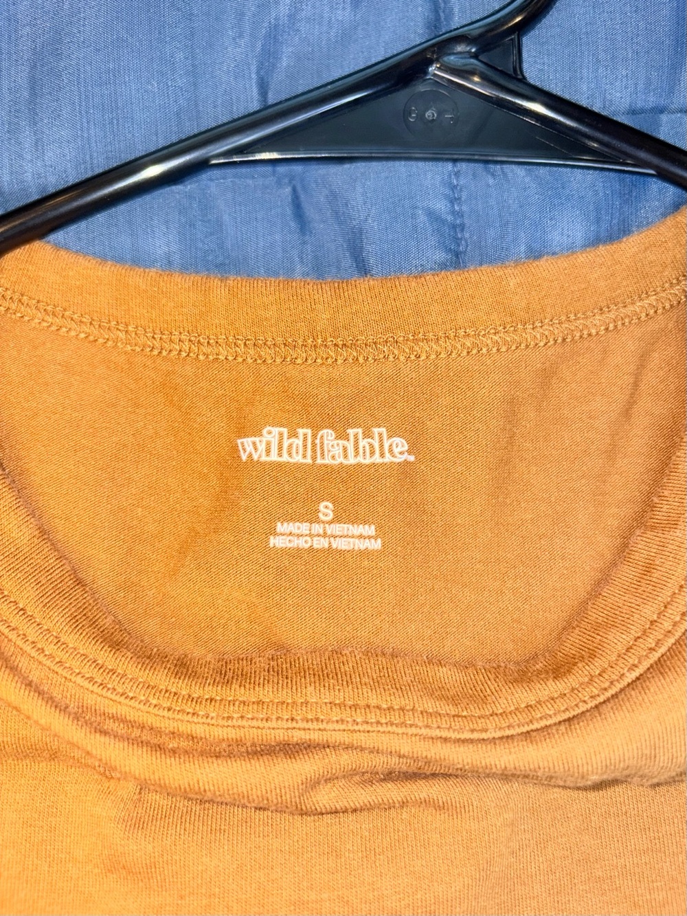 Wild Fable Brown Rust Cropped Baby Tee Short Sleeve Size Small - Picture 3 of 5